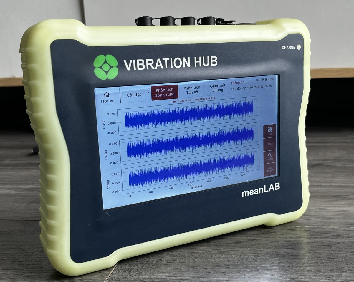 Dịch vụ cho thuê máy đo rung động Vibration HUB